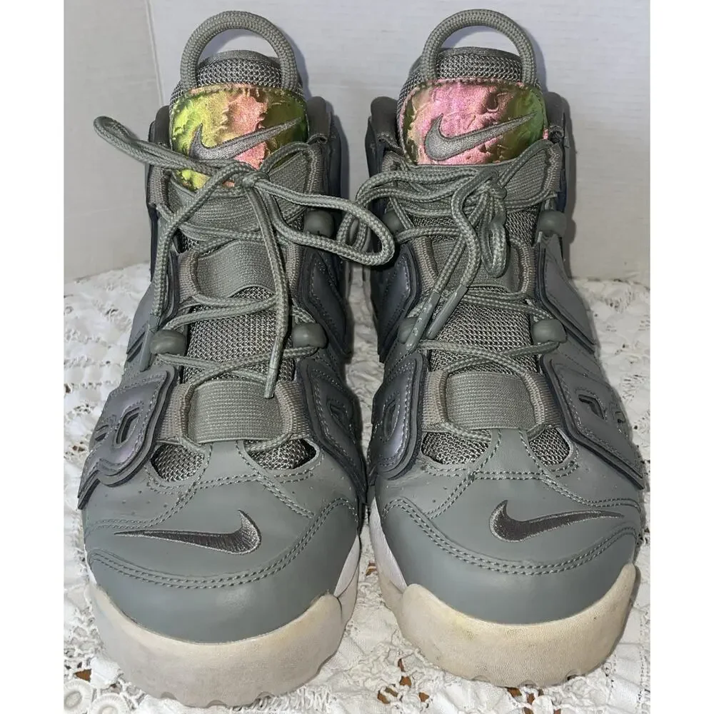 NIKE AIR MAX MORE UPTEMPO IRIDESCENT 917593-001 WOMEN'S Size 8.5 Green